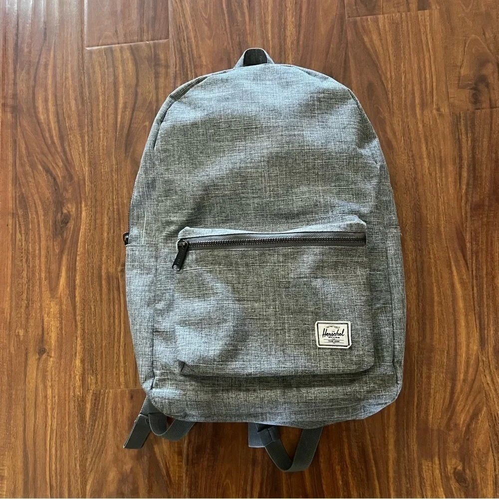 Hershel Settlement Backpack Mid-Volume 17L Light Gray Crosshatch